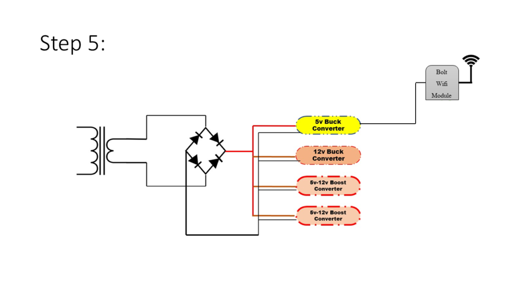 5V Buck Converter and Bolt WiFi Module connection