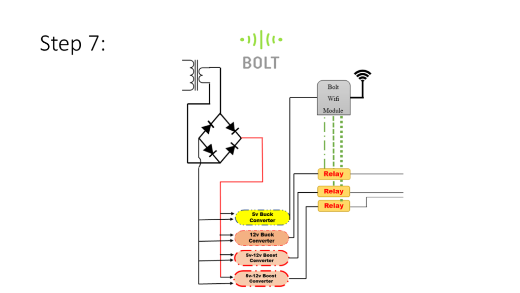 5v-12v boost converter and 3v-relay module connection